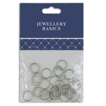 Jump Rings Dark Silver Plate 10mm Pack 30